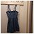 Abito corto in denim Guess con spalline e cerniera Blu - vista 2