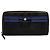 Gucci Monogram Canvas Zip-Around Wallet with Bow - Black