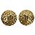 Timeless Orecchini Chanel Matelassé Vintage Gold Clip D'oro