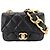 Sac à bandoulière matelassé pour femme Chanel Noir