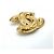 Spilla Chanel Vintage Gold Matelassé D'oro - vista 3