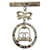 Spilla Chanel placcata oro con strass Multicolore D'oro