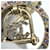 Spilla Chanel placcata oro con strass Multicolore D'oro - vista 6
