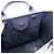 Borsa Tote Chanel Deauville MM Blu Blu navy - vista 9