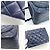 Borsa a tracolla mini matelassé da donna Chanel Blu - vista 9