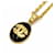 Timeless Collana lunga Chanel Vintage Coco Mark Nero D'oro