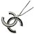 Collana con strass da donna Chanel Argento