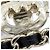 Barrette in pelle placcata oro Chanel Nero D'oro - vista 4