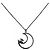 Collana Chanel in strass argento - vista 2