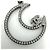 Collana Chanel in strass argento - vista 6