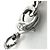 Timeless Collana Chanel in strass argento - vista 4