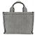 Céline Borsa cabas Thais Triomphe piccola da donna Celine Bianco Blu navy - vista 2