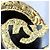 Broche Vintage Chanel com o Logotipo Coco Preto Dourado - vista 5