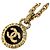 Collana Chanel Vintage Nero D'oro