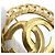 Spilla Chanel Vintage Gold D'oro - vista 5