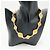 Collana Chanel Mademoiselle Vintage placcata oro D'oro - vista 3