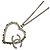 Collana con pendente a cuore placcato oro Chanel D'oro