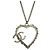 Collana con pendente a cuore placcato oro Chanel D'oro - vista 2