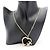 Collana con pendente a cuore placcato oro Chanel D'oro - vista 3