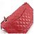 Borsa a tracolla Chanel Matelassé 25 Rosso - vista 8