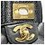 Borsa Chanel Matelassé nera in pelle di vitello granulata oro Nero - vista 6