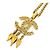 Collana con pendente Chanel Vintage Gold D'oro