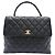 Borsa a mano matelassé da donna Chanel Nero