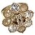 Anello Chanel placcato oro da donna