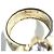 Anello Chanel placcato oro da donna - vista 7