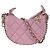 Borsa a tracolla mini hobo matelassé da donna Chanel Rosa