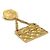 Spilla Chanel Vintage D'oro - vista 3
