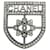 Spilla Chanel con strass Argento