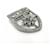 Spilla Chanel con strass Argento - vista 3