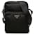 Bolsa transversal Prada Black Tessuto Zip Top Preto