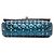 Borsa Valentino Blue Small Metallic Lambskin Rockstud Spike - vista 3