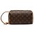 Louis Vuitton Marrone Monogram Locker Dopp Kit Clutch - vista 3