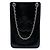Portatفono a tracolla Chanel Black CC Patent Nero