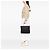 Tote Prada Tasche Brown Tessuto mit Metallgriff Braun Dunkelbraun - Ansicht 6