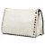 Pochette con patta Etiquette in pelle di vitello glacé bianco Prada Crudo - vista 2