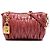 Borsa a tracolla in pelle matelassé rossa Miu Miu Rosso