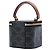 Céline Celine Vanity Case Mini Triomphe in tela rivestita marrone Marrone scuro - vista 2