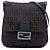 Fendi Marrone Zucchino Canvas Crossbody Marrone scuro