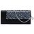Clutch Dior in raso nero con paillettes e catena