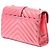 Saint Laurent Pink Small Chevron Metallic Calfskin Monogram Envelope Bag - Ansicht 2