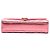 Saint Laurent Pink Small Chevron Metallic Calfskin Monogram Envelope Bag - Ansicht 3
