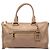 Borsa Prada Brown Vitello Daino Zip Top Satchel Marrone Carne