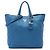 Tote Aperto Convertibile Prada Blue Vitello Daino