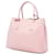 Prada Borsa Double Saffiano Cuir Rosa Medium - vista 2