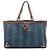 Tote Abbey D Ring in denim blu Gucci con Interlocking G