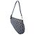 Pochette Saddle Blue Mini Diorissimo in tela Blu navy - vista 2